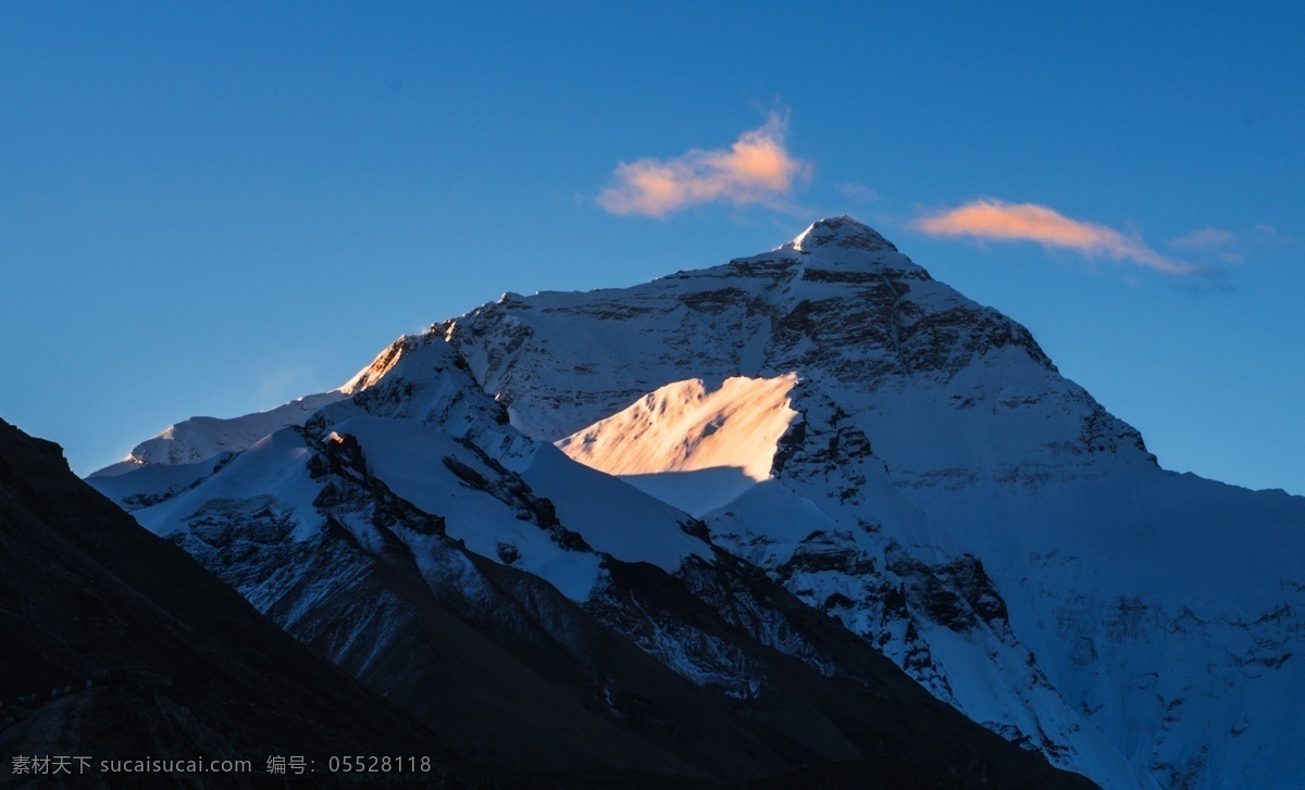 高清 西藏 珠穆朗玛峰 山脉 山峰 雪山 高山
