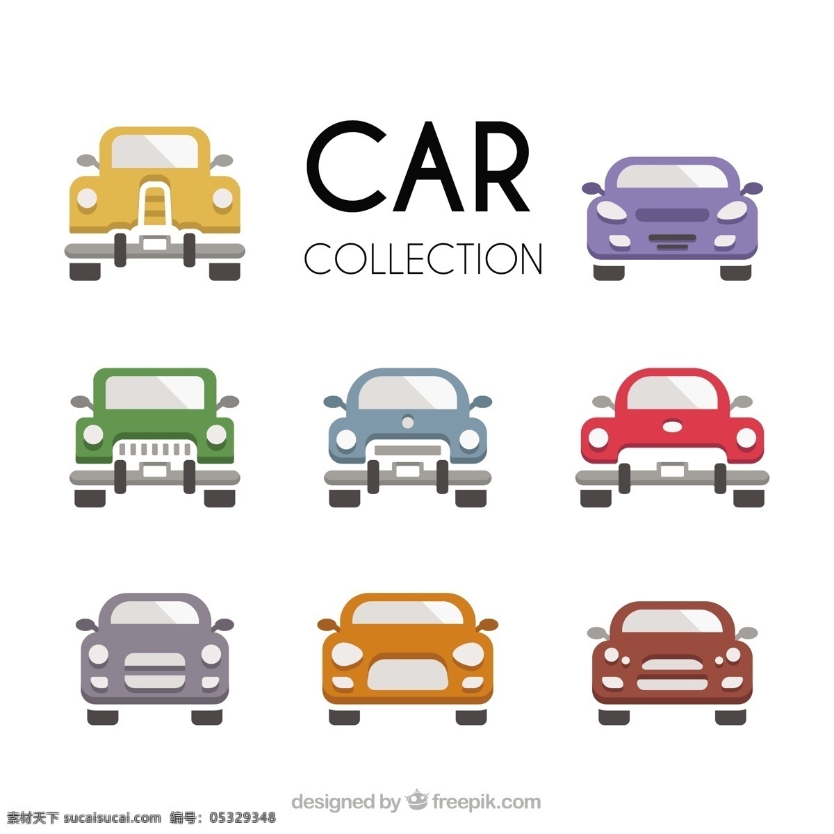 多种颜色 款式 汽车 图标 多种 颜色 汽车图标