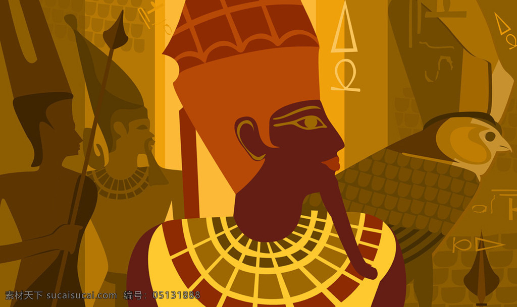 位图免费下载 埃及 插画 服装图案 民族风 位图 法老 面料图库 服装设计 图案花型