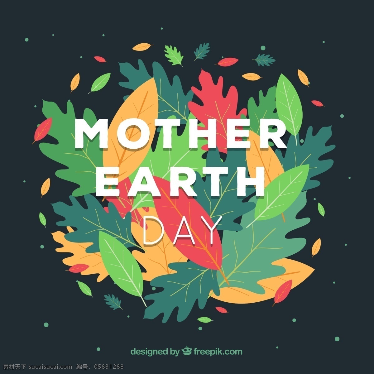 彩色 世界 地球日 落叶 mother earth day 世界地球日 树叶 植物 文化艺术 节日庆祝