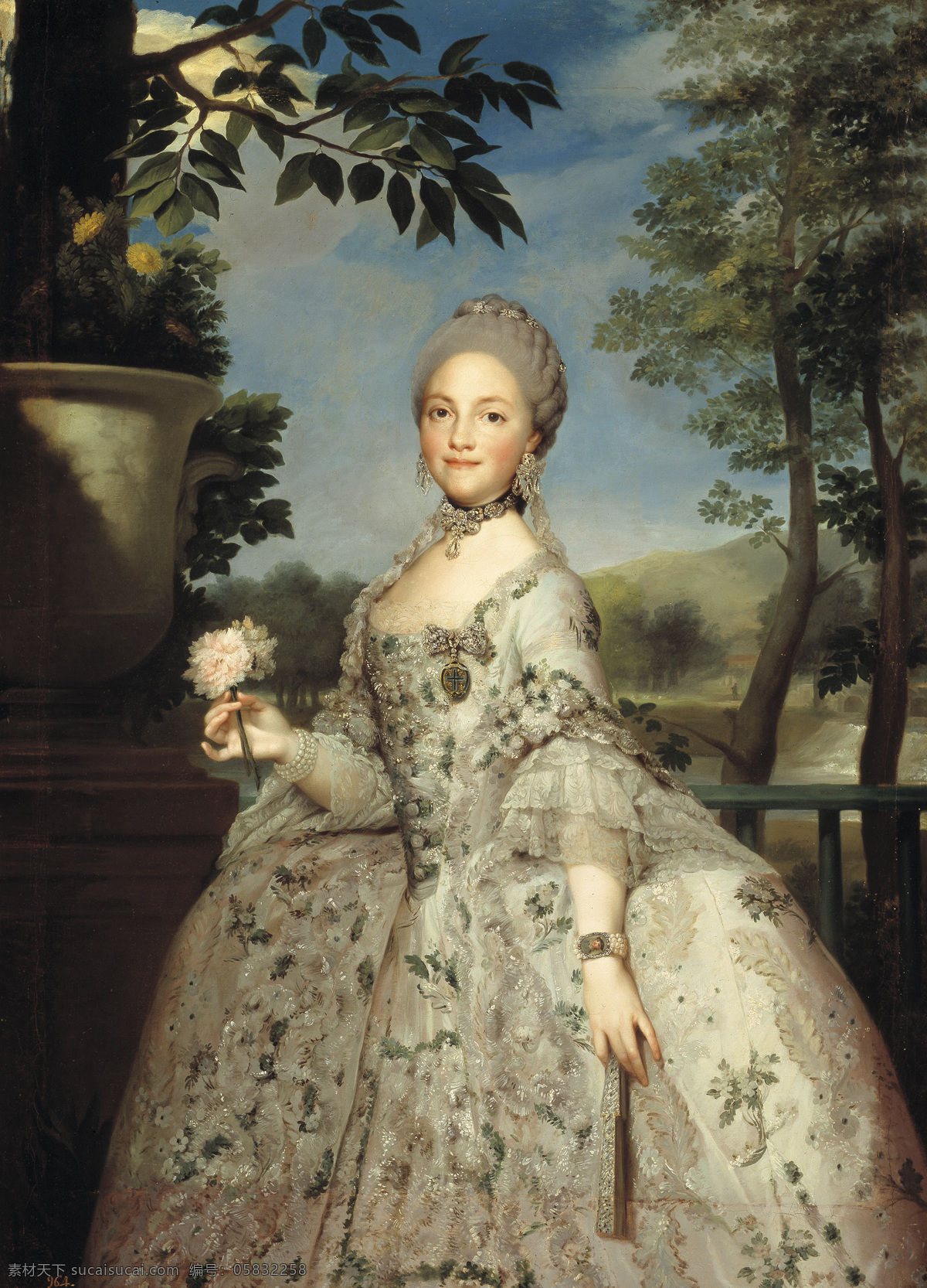 路易斯王后 西班牙公主 帕尔玛公主 卡罗斯 三世 王后 四世 母 18世纪油画 油画 绘画书法 文化艺术