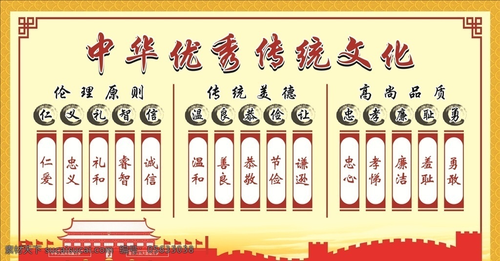 中华 优秀 传统文化 中华优秀传统 伦理原则 传统美德 高尚品质