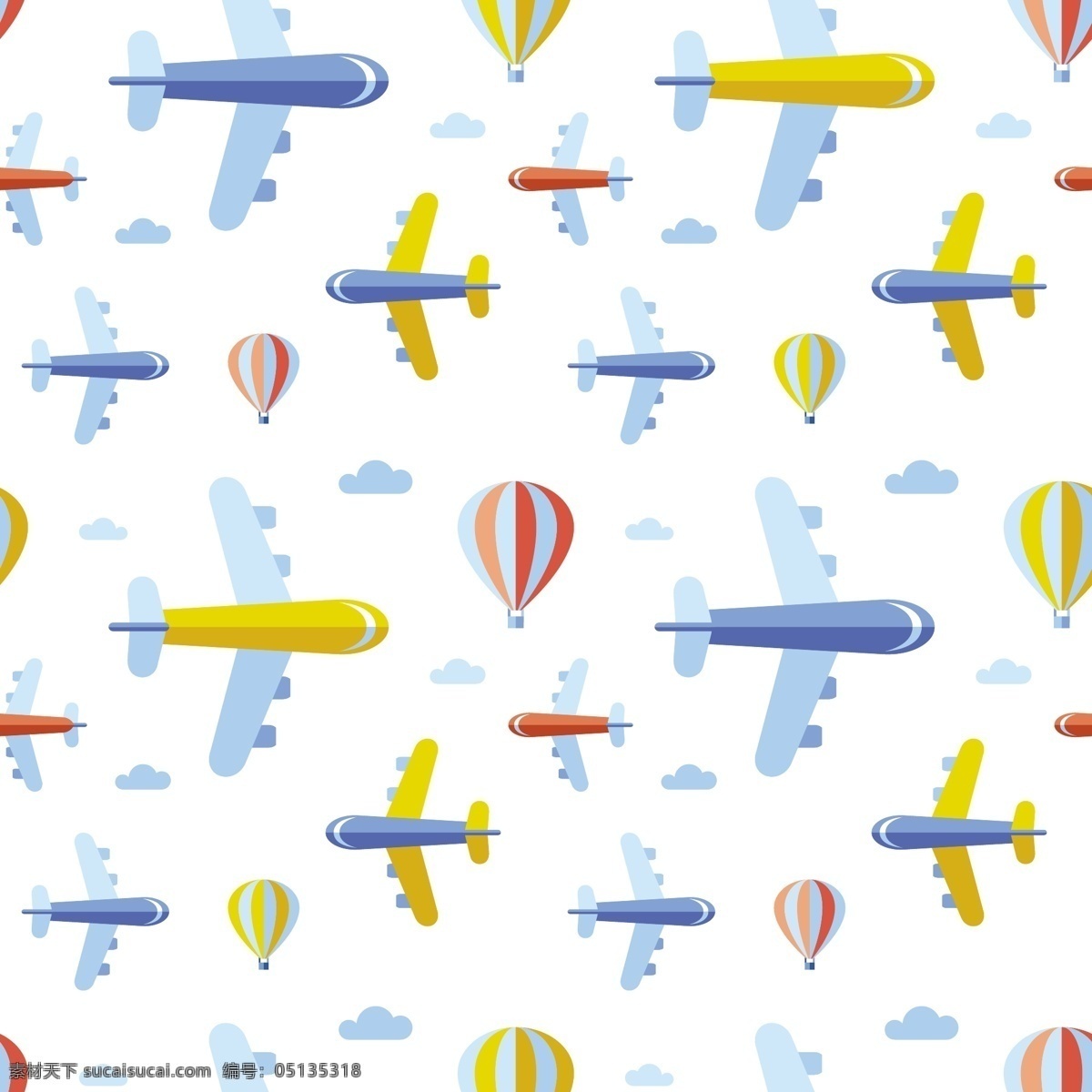 飞机 飞机背景 卡通飞机 旅行背景 氢气球 底纹边框 背景底纹