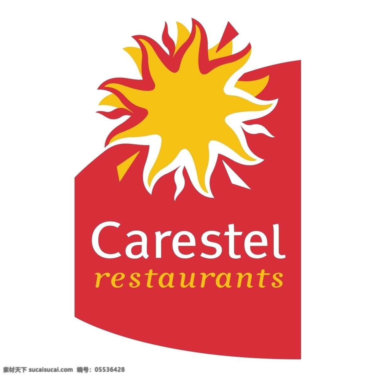 自由 carestel 餐厅 标志 标识 白色