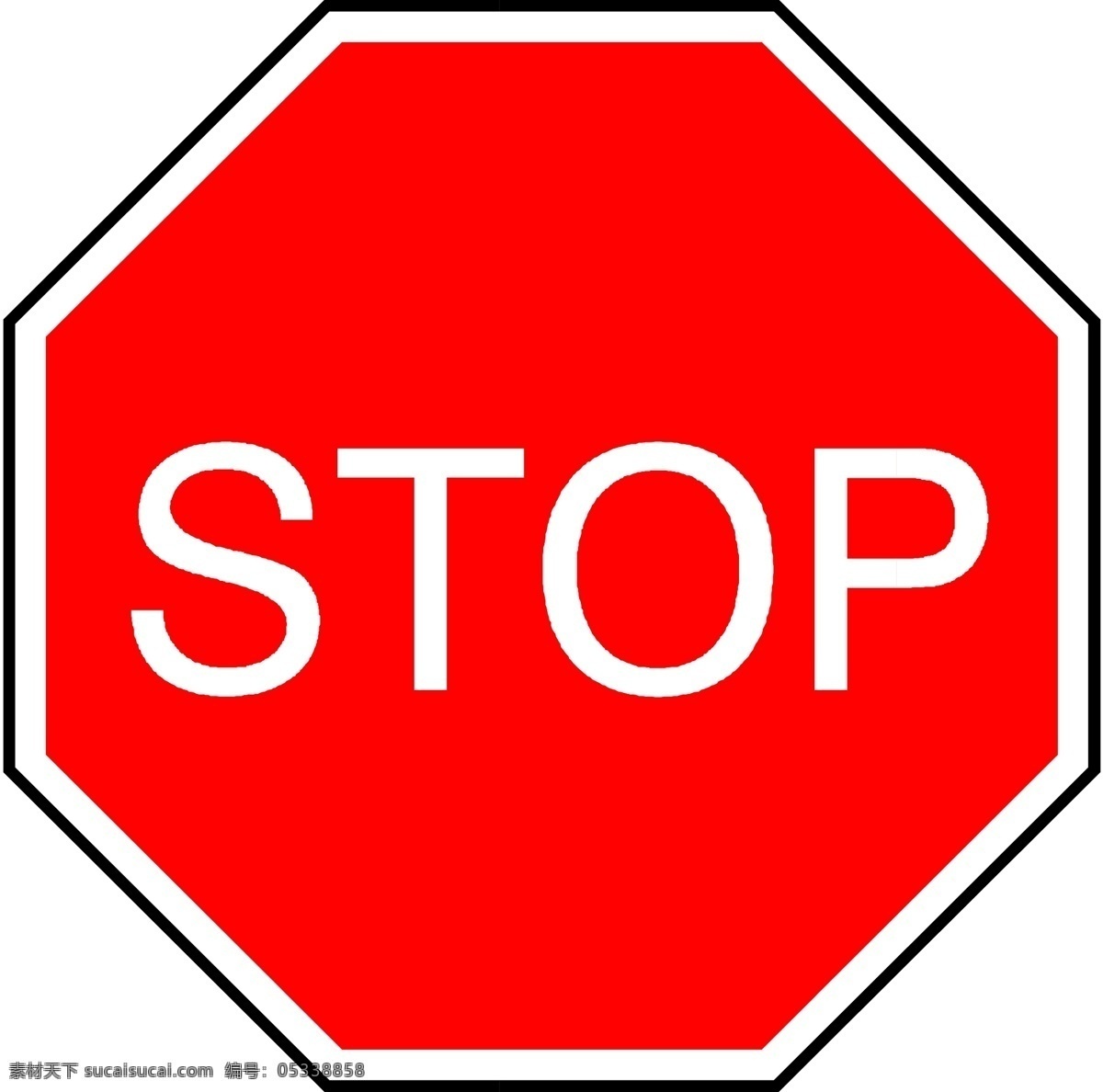 停车检查 停车让行 stop 停止 交通规则 交通符号 交通标志 交通标识 标志图标 公共标识标志