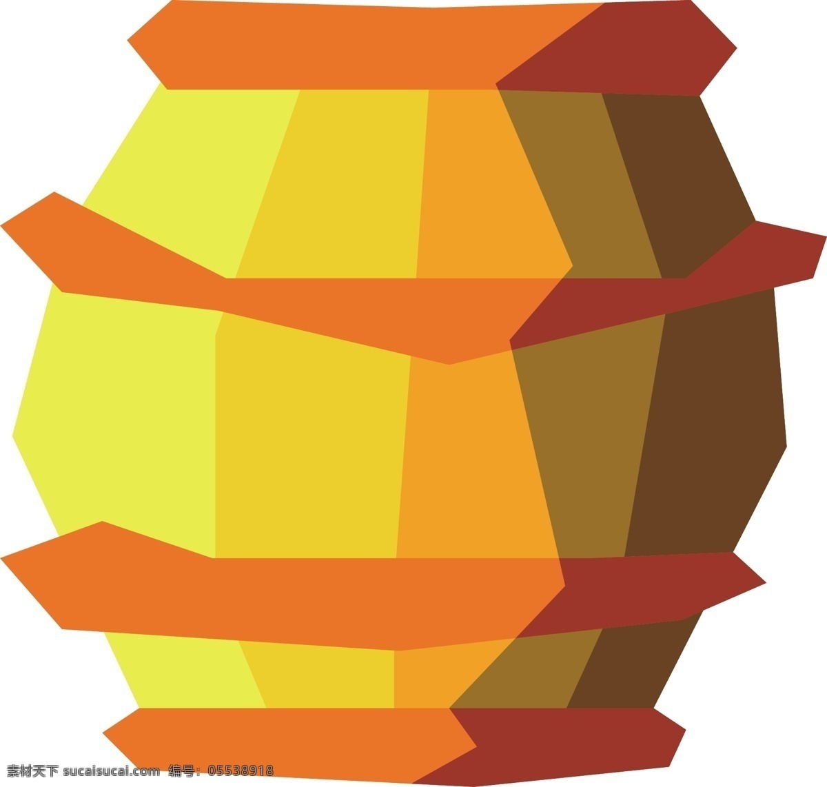 木桶 卡通 几何 商用 元素 矢量 物品