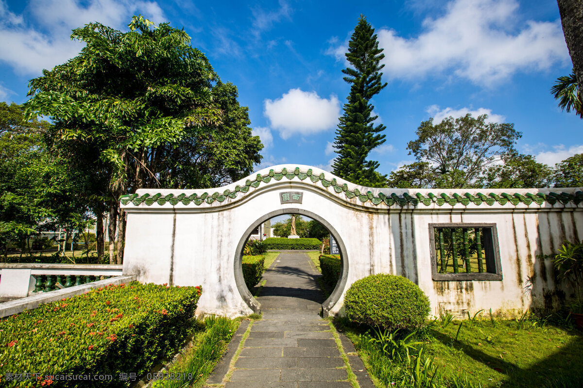 东坡书院 海南 儋州 树 蓝天白云 古代建筑 旅游摄影 国内旅游