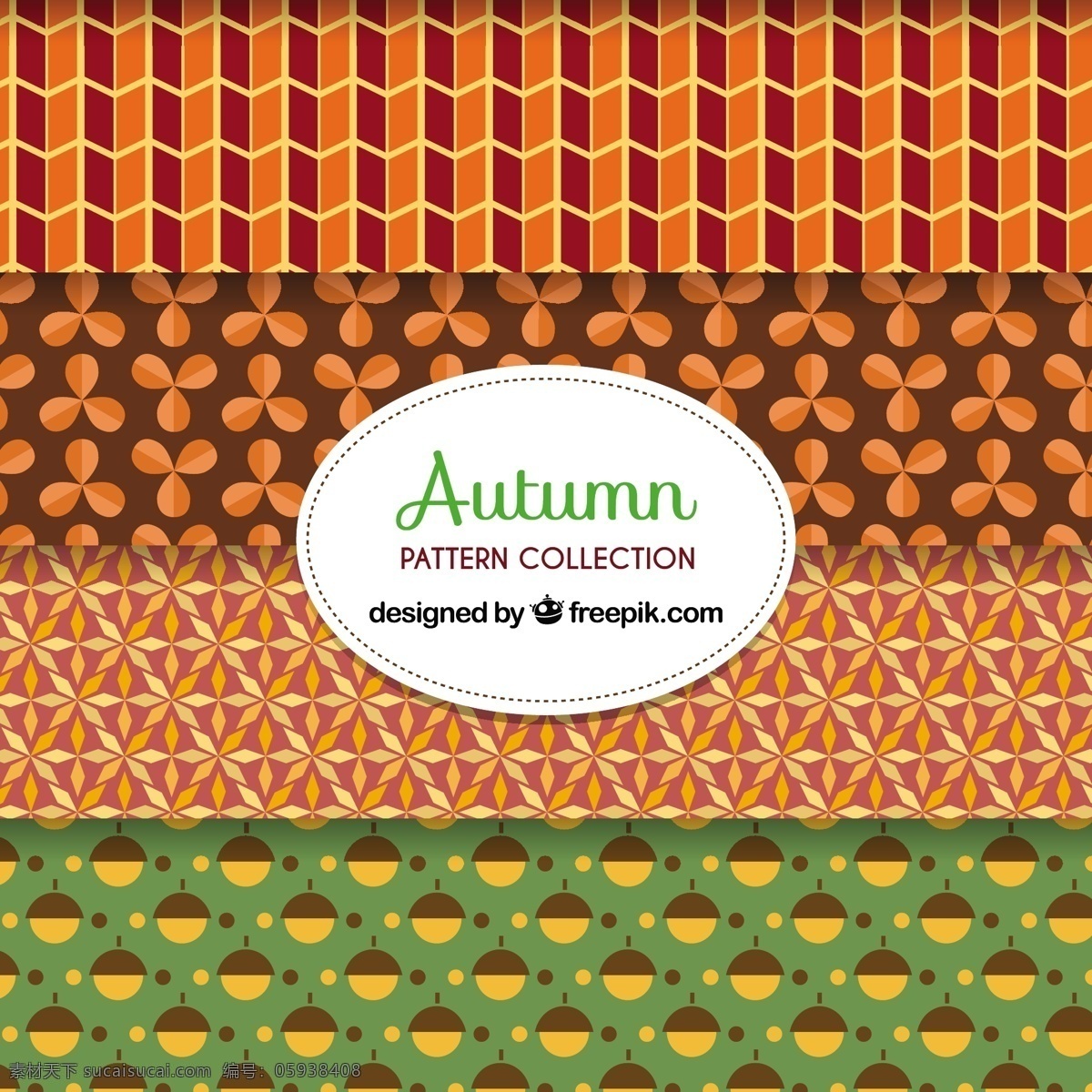 优雅 秋季 模式 背景 图案 叶 自然 可爱 秋天 树叶 五颜六色 平 装饰 多彩的背景 无缝模式 平面设计 自然背景