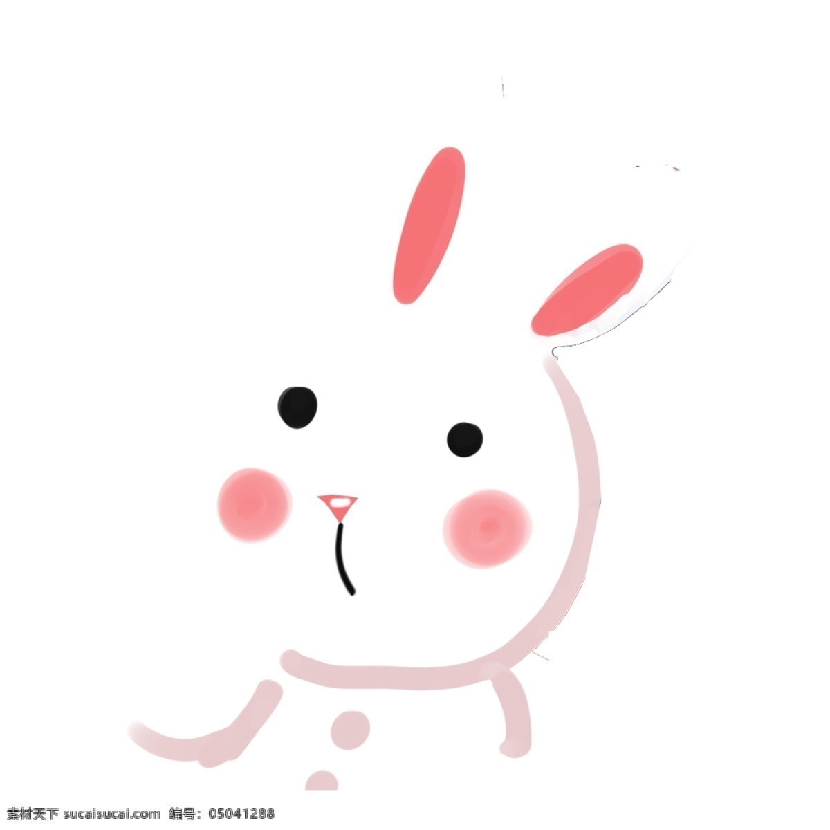 小 兔子 卡通 头像 小兔子 卡通元素 动物 免抠元素 png元素