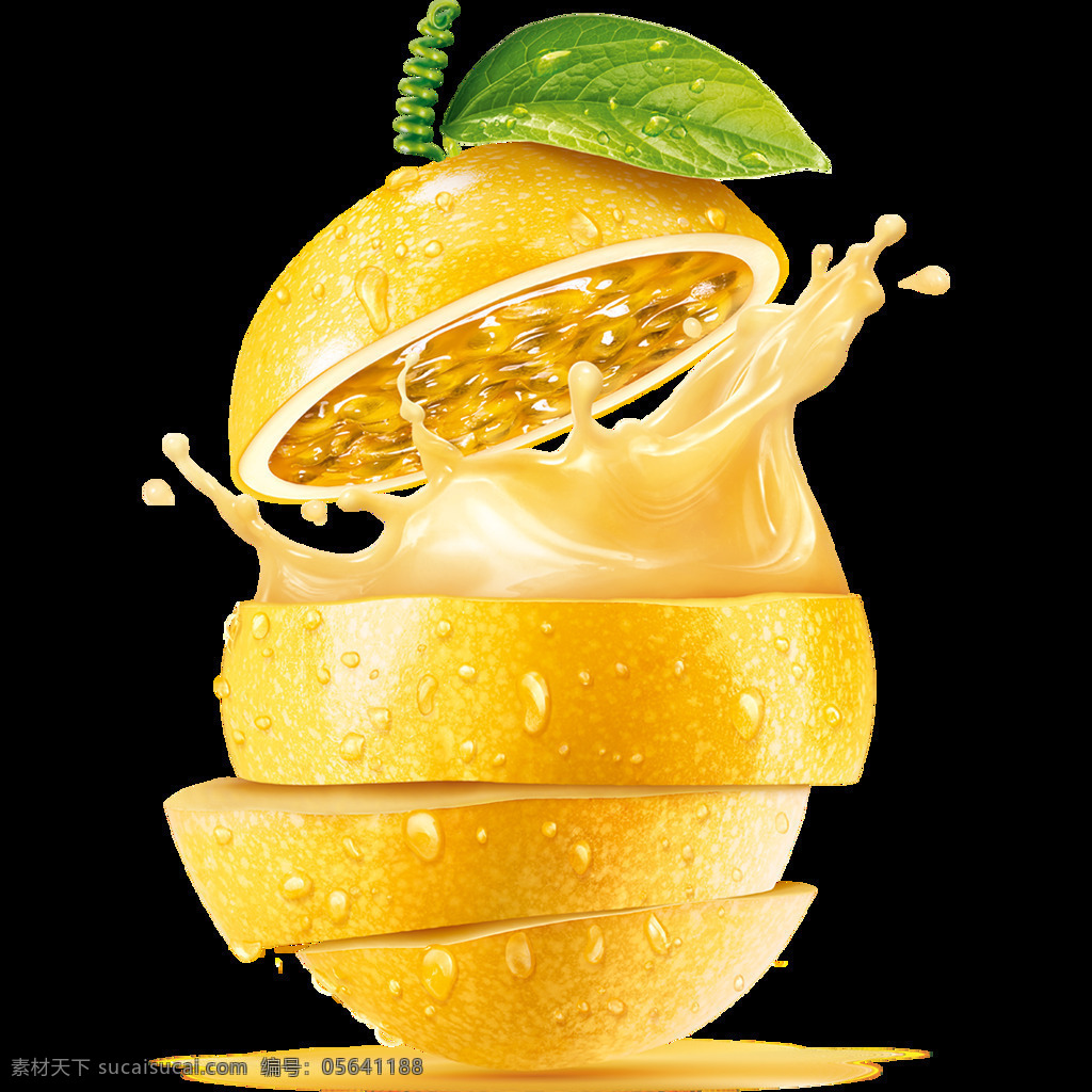 新鲜柠檬元素 黄色果汁 新鲜 柠檬 果汁 水珠