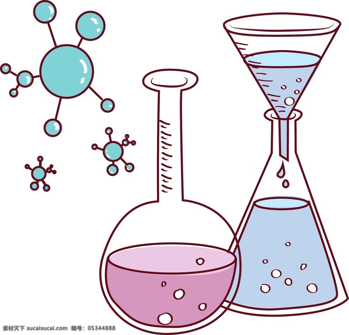 化学元素 试剂 瓶 插画 化学的烧瓶 化学的液体 卡通插画 试管插画 化学仪器 化学器具 化学器材