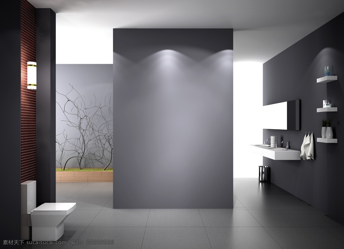 卫浴背景 卫浴 淋浴房 整体房 简体房 马桶 浴室柜 背景 样板房 浴室 卫生间 室内设计 环境设计