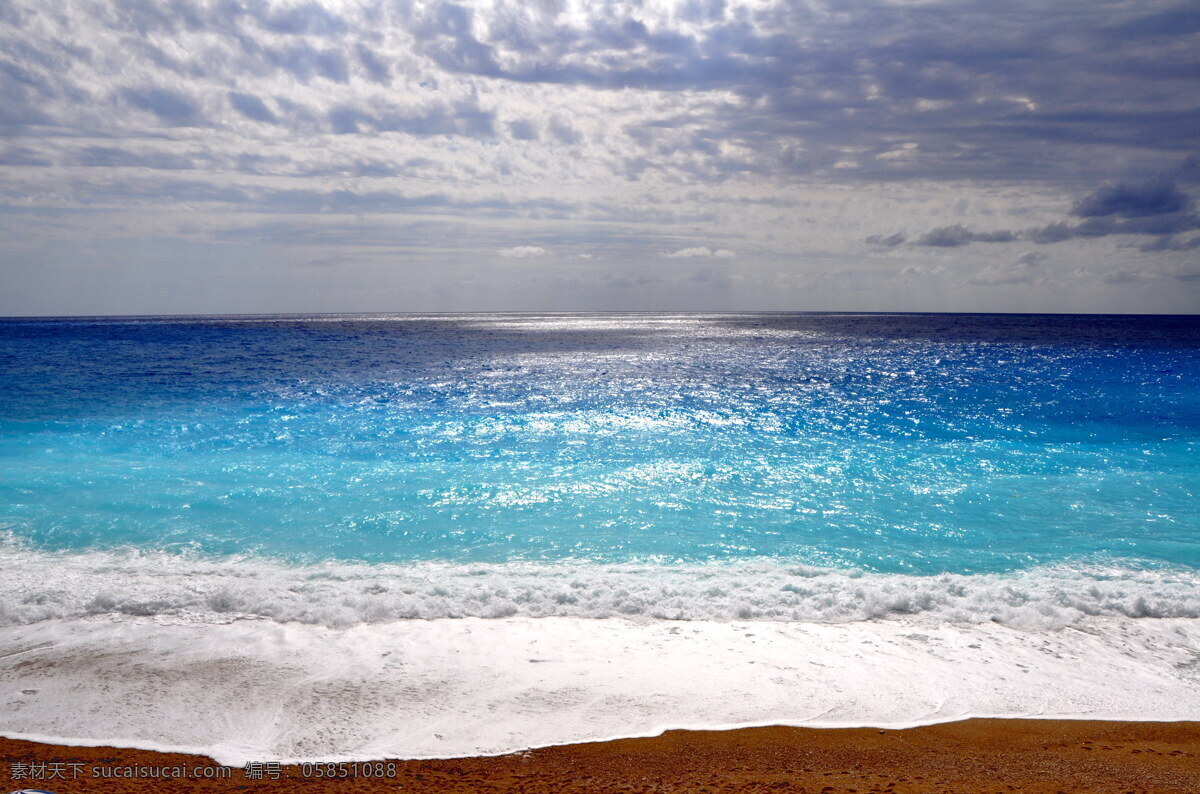 高清希腊海滩 希腊风光 海滩景观 海浪 浪花 潮水 沙滩 大海 海景 海水 海边 蓝天 白云 天空 海边风光 自然风景