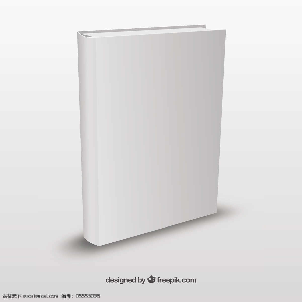 现实的书模板 模型 书 模板 模拟 逼真 白色