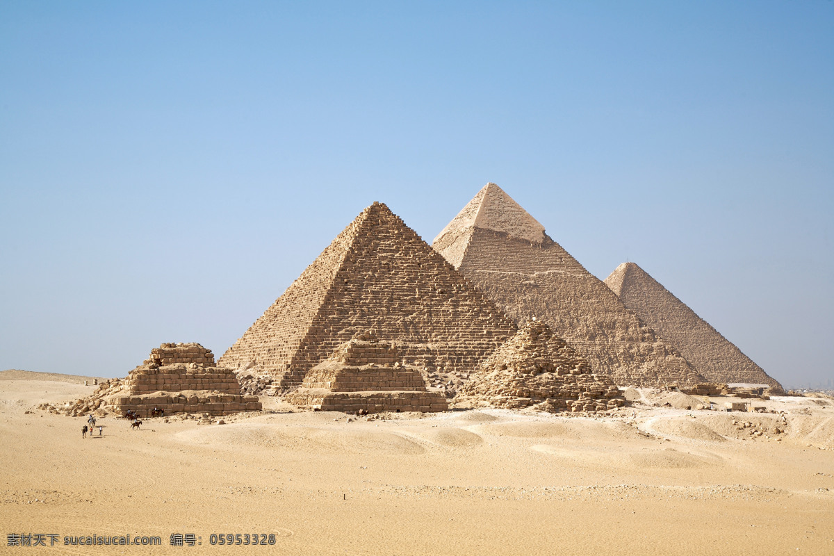 吉萨 金字塔 全景 吉萨金字塔 埃及金字塔 埃及 埃及古建筑 古建筑 古埃及建筑 建筑聚落 建筑园林 建筑摄影