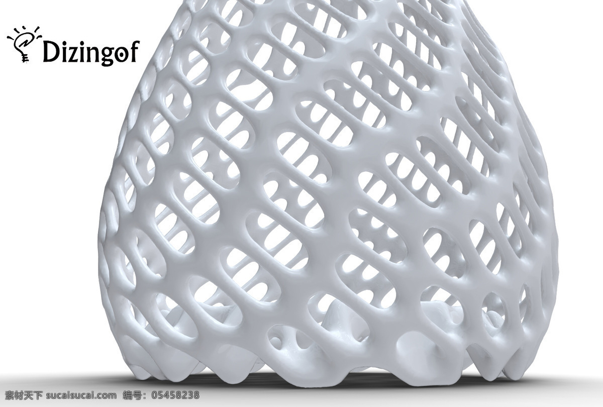细分 数学 艺术 dizingof 花瓶 细胞 subdidive 3d模型素材 家具模型