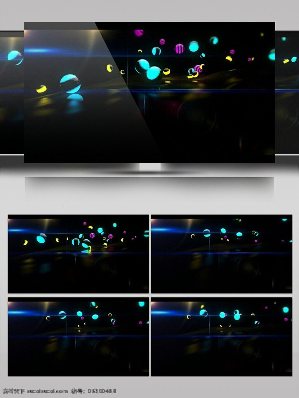 简约 蓝色 灯光 绿色 圆圈 动感 视频 动态视频素材 高清视频素材 科技 视频素材 炫酷