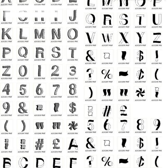 wmf 符号 生活百科 矢量图库 数字 字母 大全 矢量 模板下载 艺术字