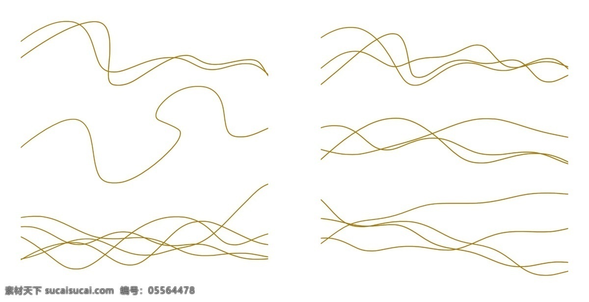 极 简 装饰 金色 波浪 线 极简 线条 曲线 波浪线 边框 扭动 动感 交叉 单线 背景 简约 大气 类型 边线 手账 图形 几何 美感 优美
