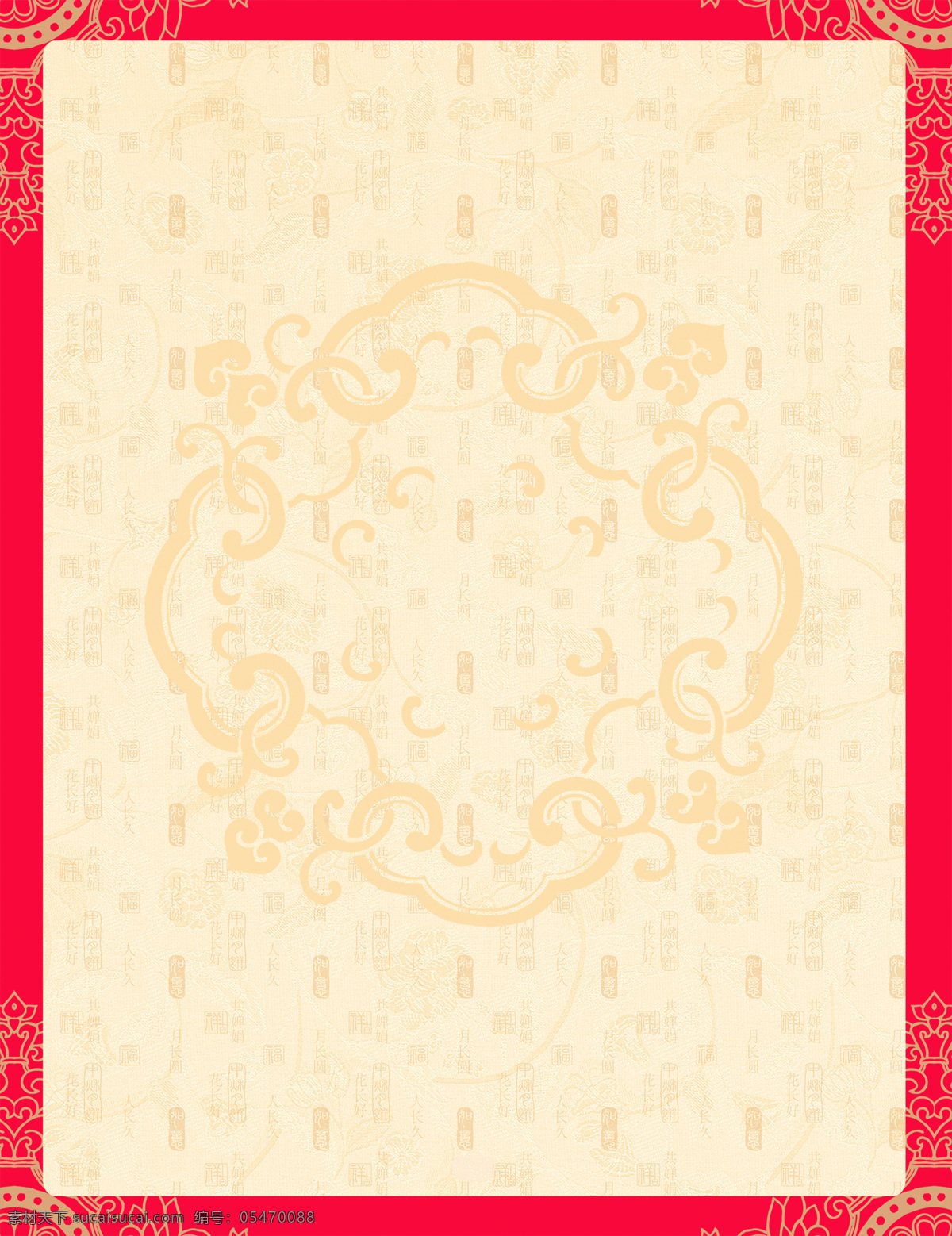 复古 花纹 新年 背景 古典 古风 红色 花朵 喜庆 线条 中式