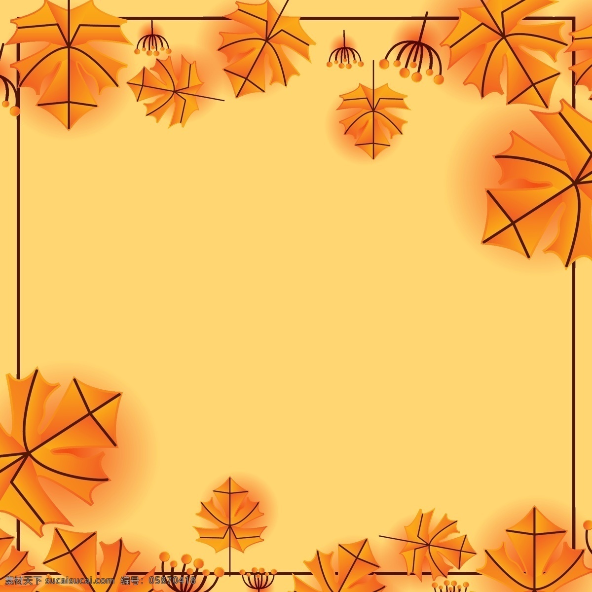 秋天枫叶背景 枫叶 秋天 秋季 叶 背景 抽象 剪纸 秋天背景