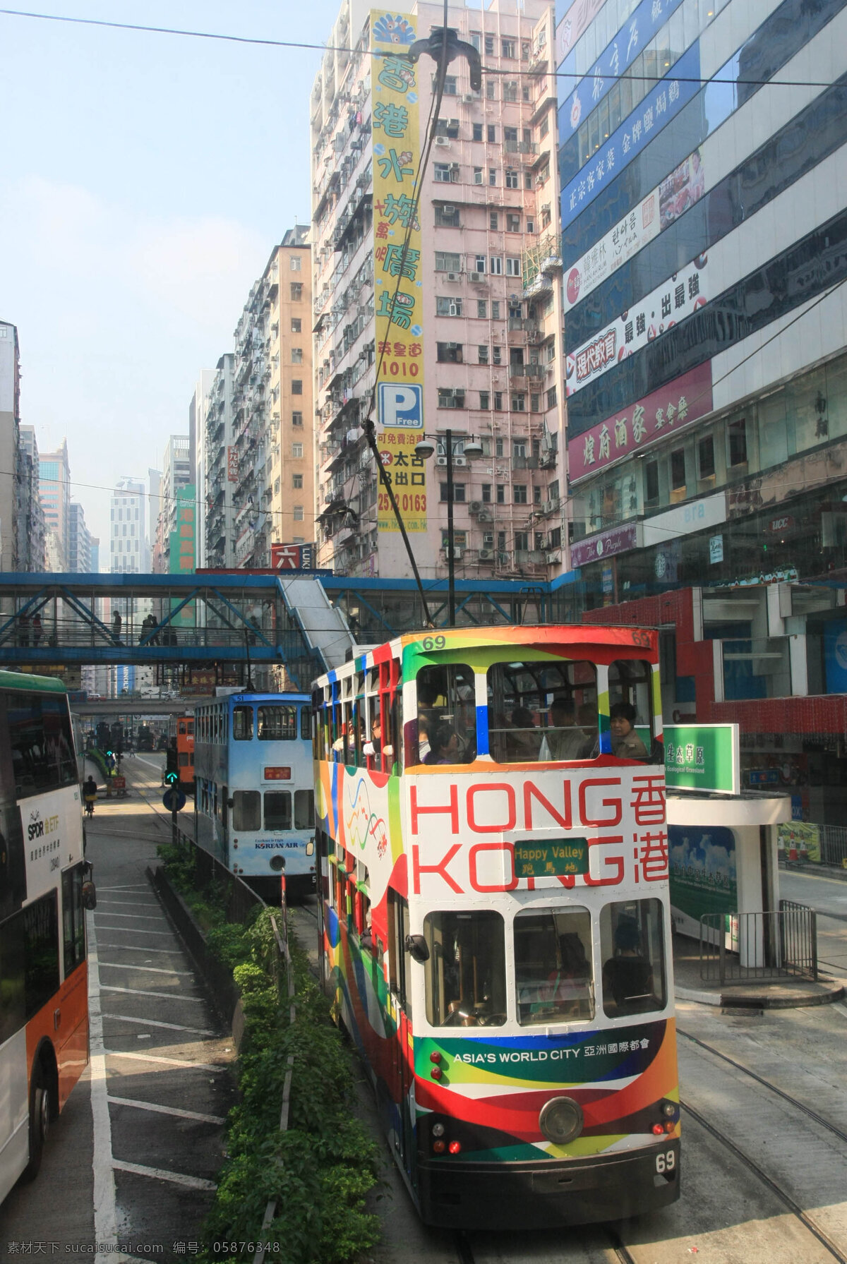 香港双层巴士 香港 双层巴士 公交车 双层 电车 国内旅游 旅游摄影