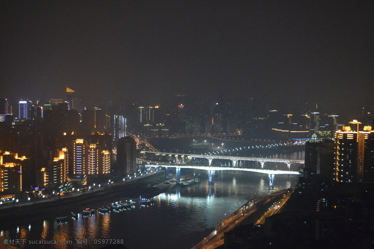 夜景免费下载 城市 桥 夜景 重庆 原创设计 其他原创设计