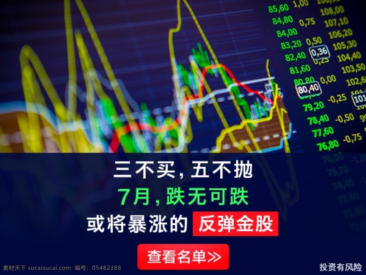 股票 类 推广 推广素材 banner 金融 sem seo 股票类 涨跌