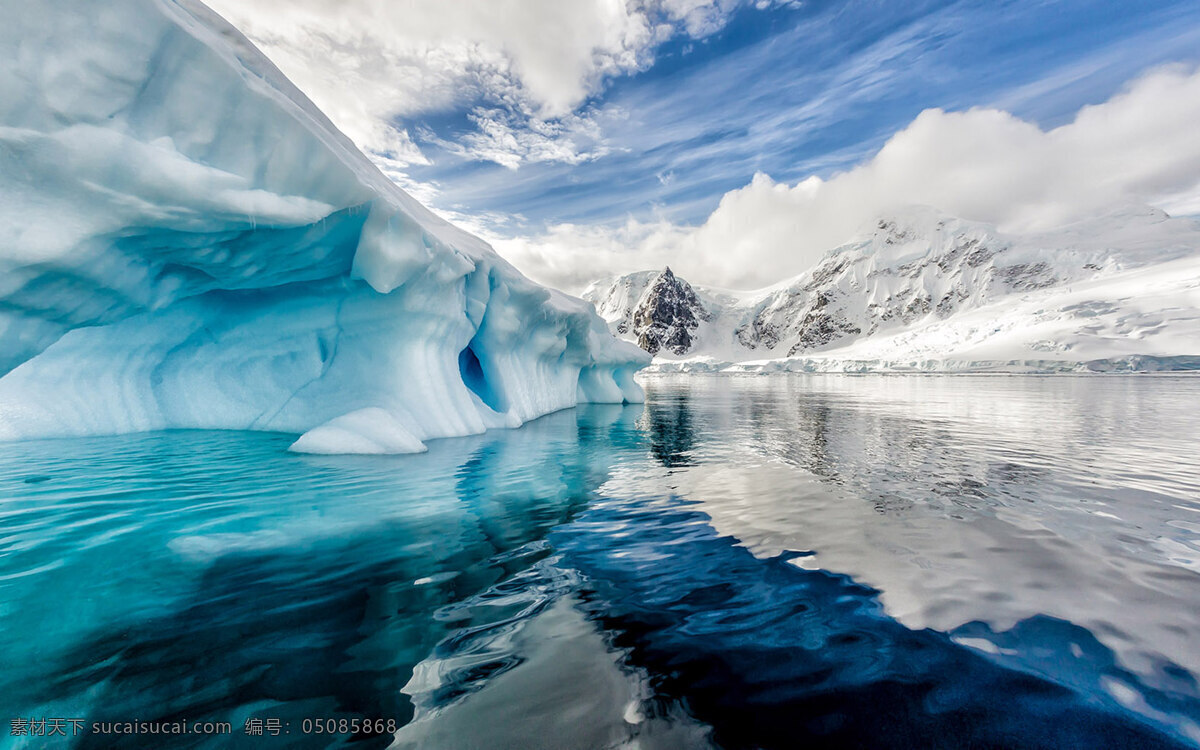 南极冰川风景 唯美 风景 冰川 冰雪 大自然 企鹅 南极 白色 自然景观 自然风景
