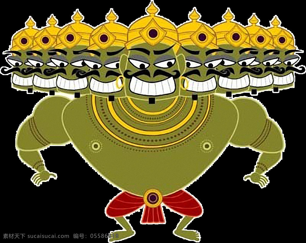 绿色 罗波 神 免 抠 透明 图 层 绿色罗波那神 罗波那 ravana 印度神 印度教神 印度神话人物 宗教神话 宗教神 印度教的神 印度教 神话 人物 拉瓦那
