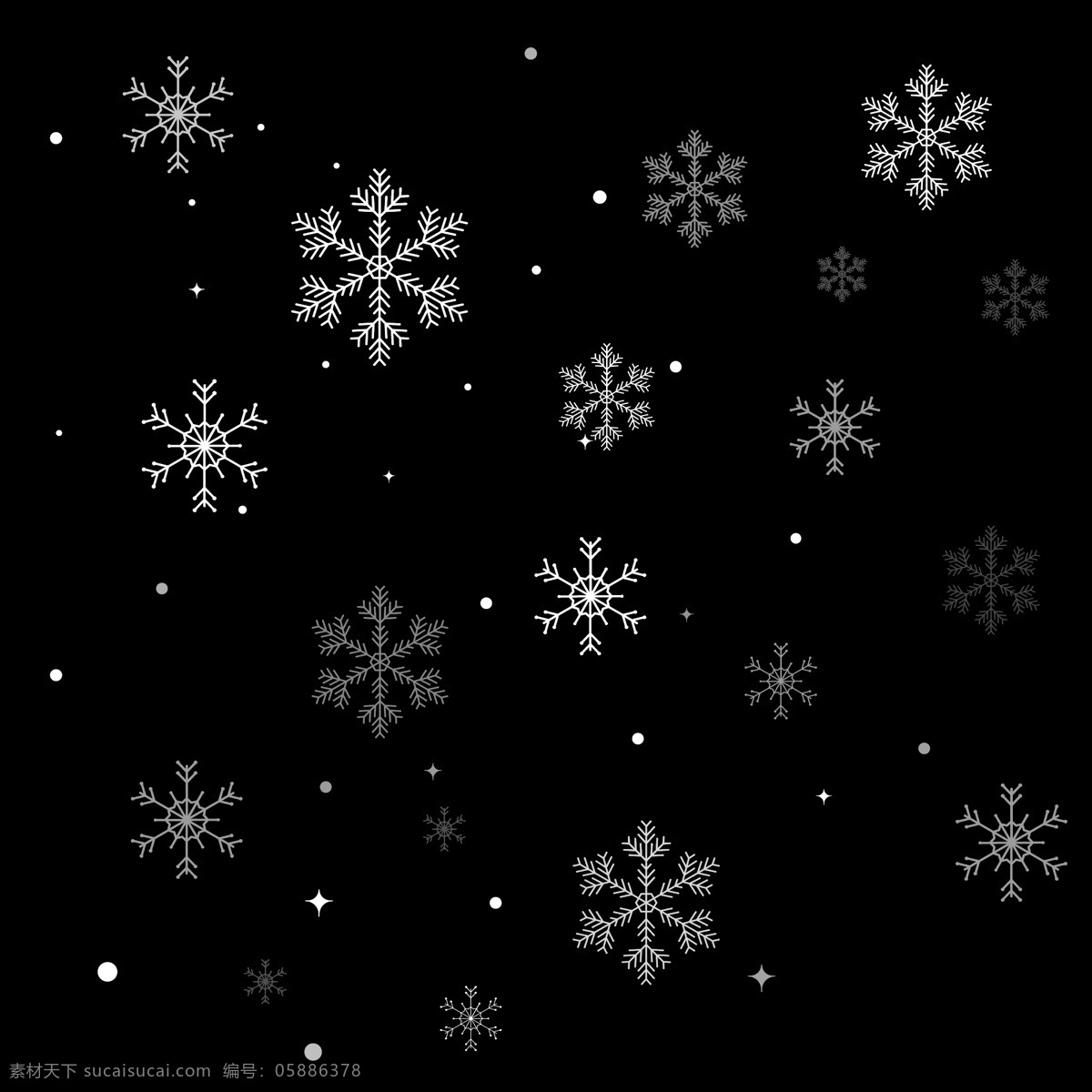 矢量 冬季 下雪 漂浮 雪花 图案 矢量图案 冬季素材 漂浮雪花 雪花图案 下雪素材