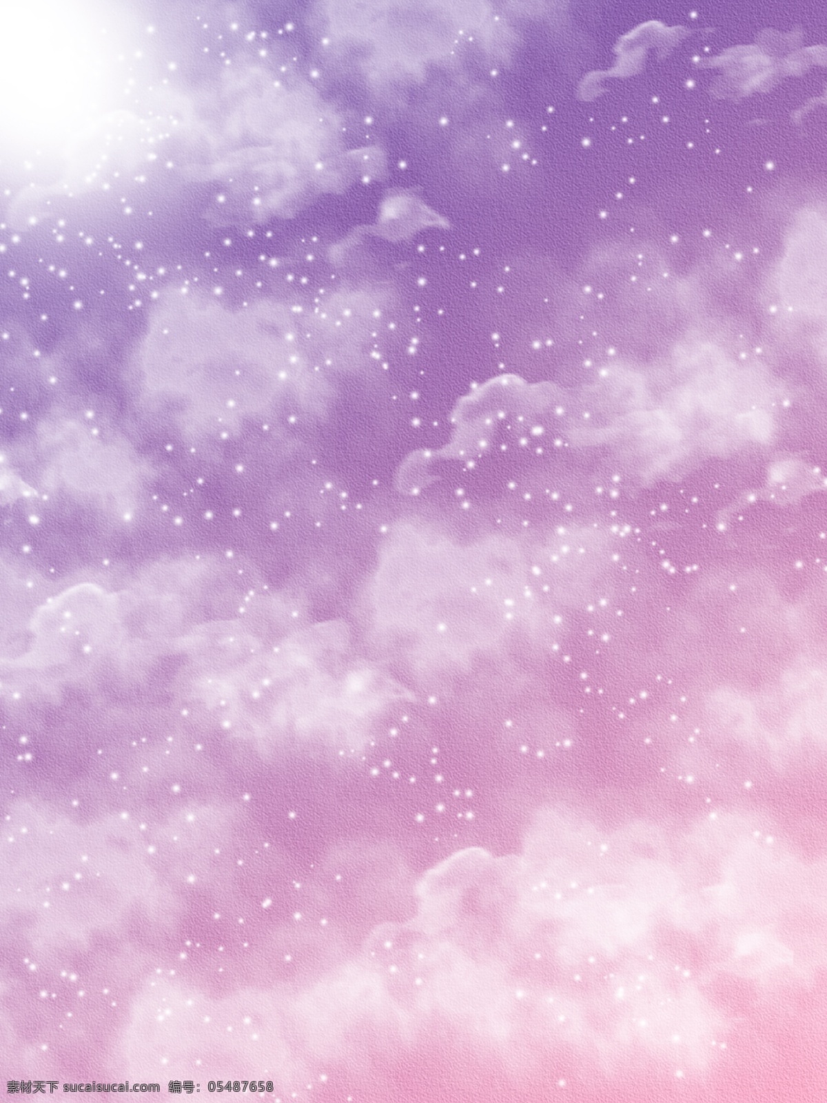 手绘 紫色 渐 变色 唯美 浪漫 天空 白云 背景 唯美浪漫 天空背景