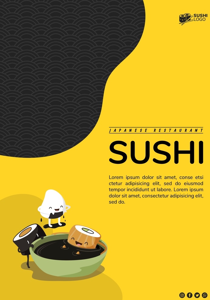 寿司店宣传单 寿司店 宣传单 单页 海报 海报素材