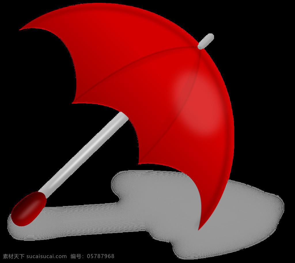 伞 红色 剪贴画 图标 雨 花哨的 红色的 插画集