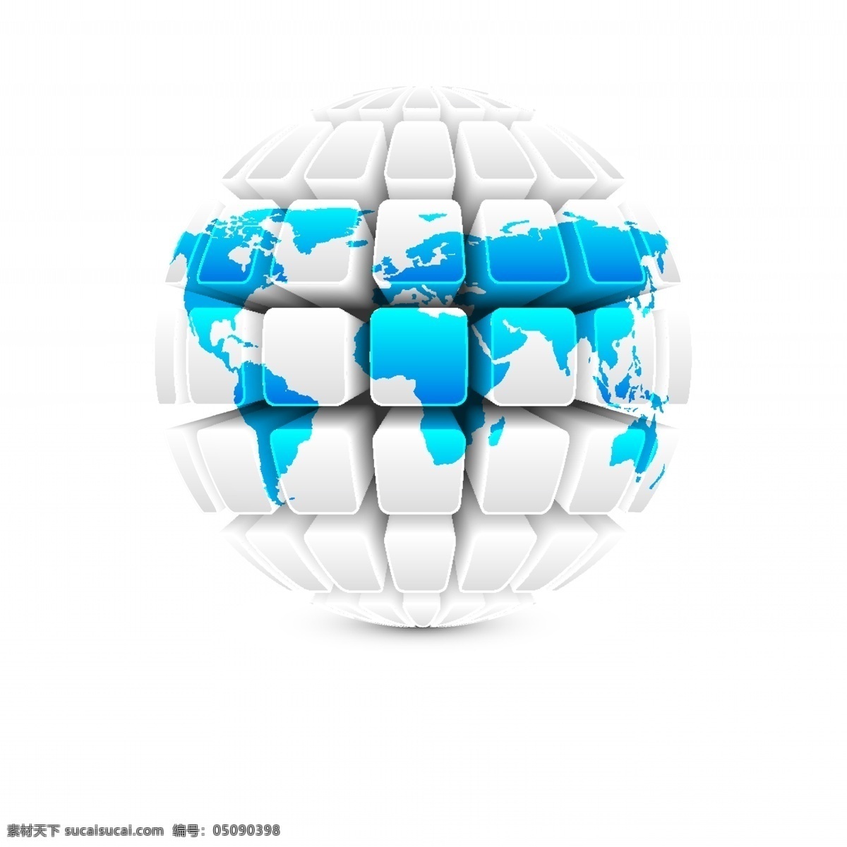 创意3d地球 立体 地球 矢量 环球 世界 科技 质感 地球仪 五大洲 亚洲 欧洲 非洲 美洲 大洋州 图标 标志 标签 logo 小图标 标识标志图标