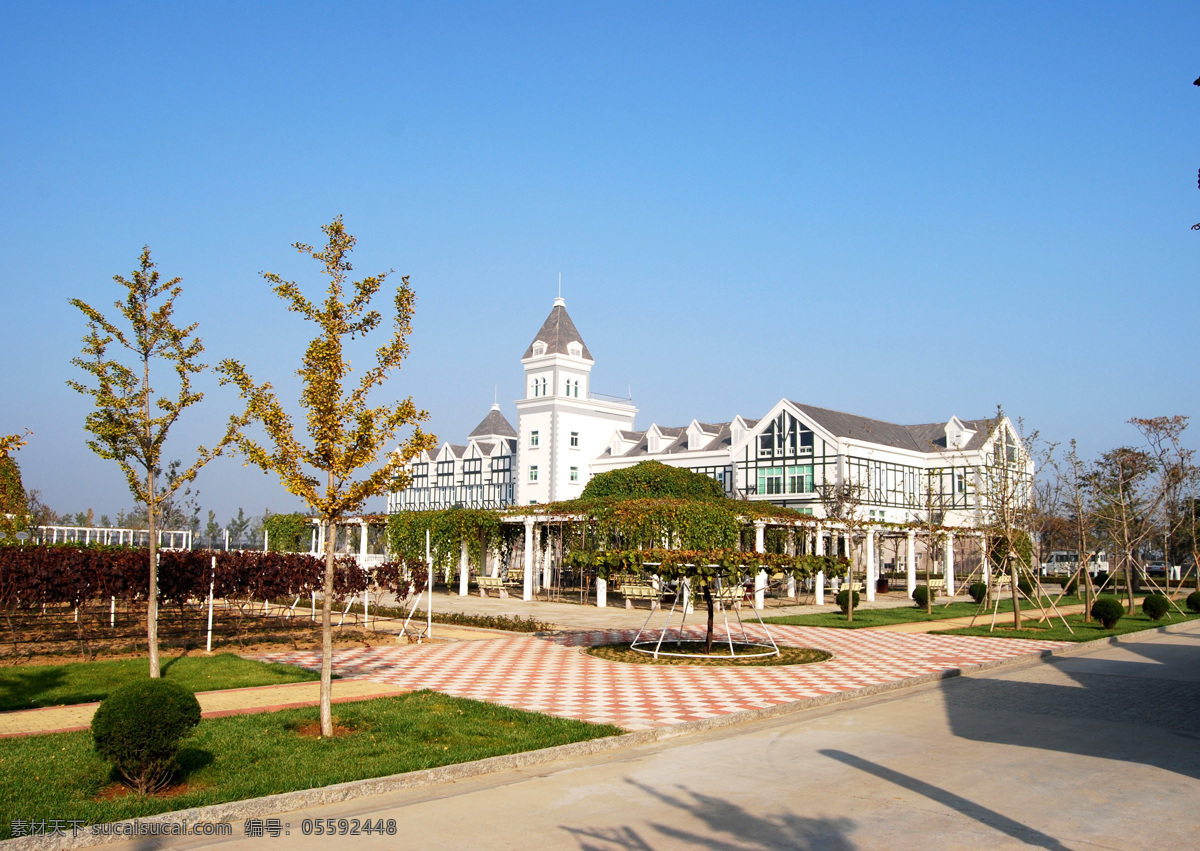 会所 公园 酒店 酒庄 欧式 欧式建筑 庄园 自然风景 自然景观 家居装饰素材