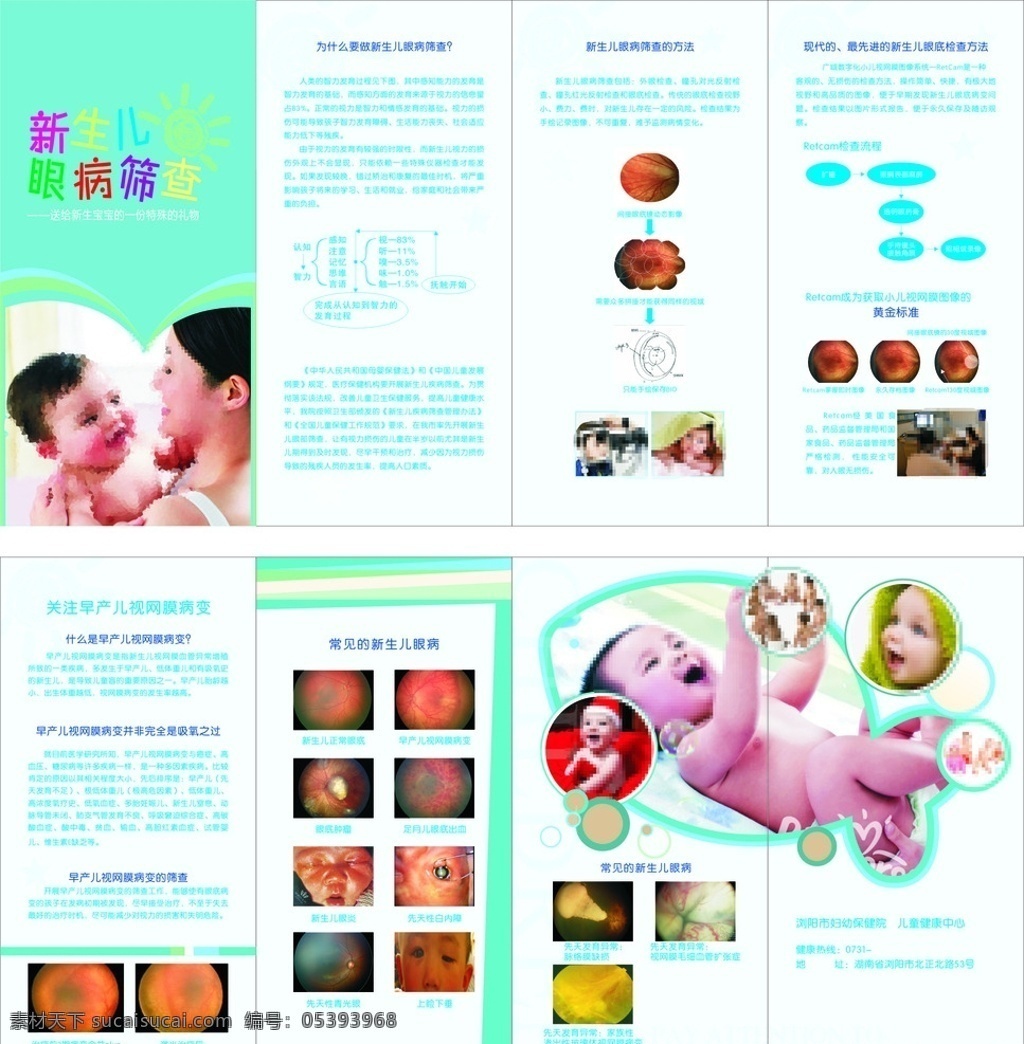 新生儿 眼底 筛查 项目 实施 计划 折页 妇幼 眼科 眼底筛查 dm宣传单