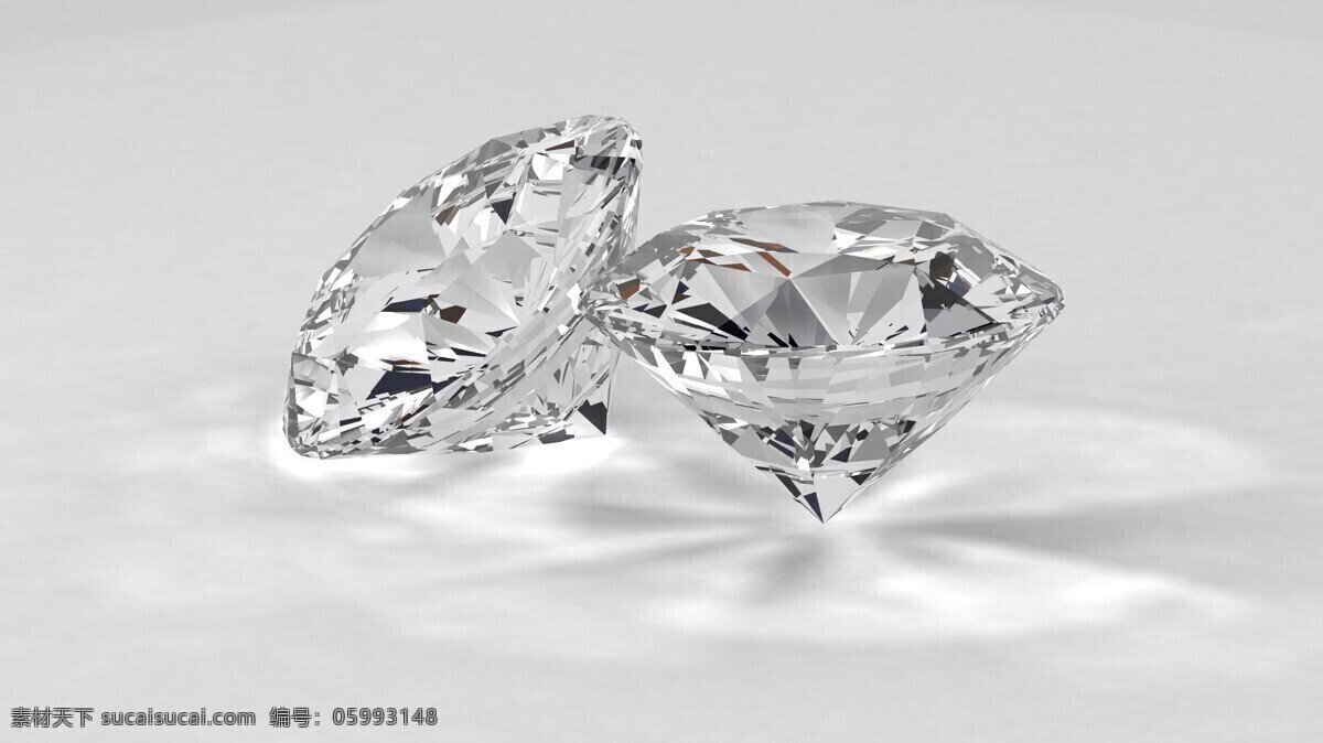两 颗 钻石 奢侈品 珠宝 闪闪发亮 珠宝服饰 生活百科
