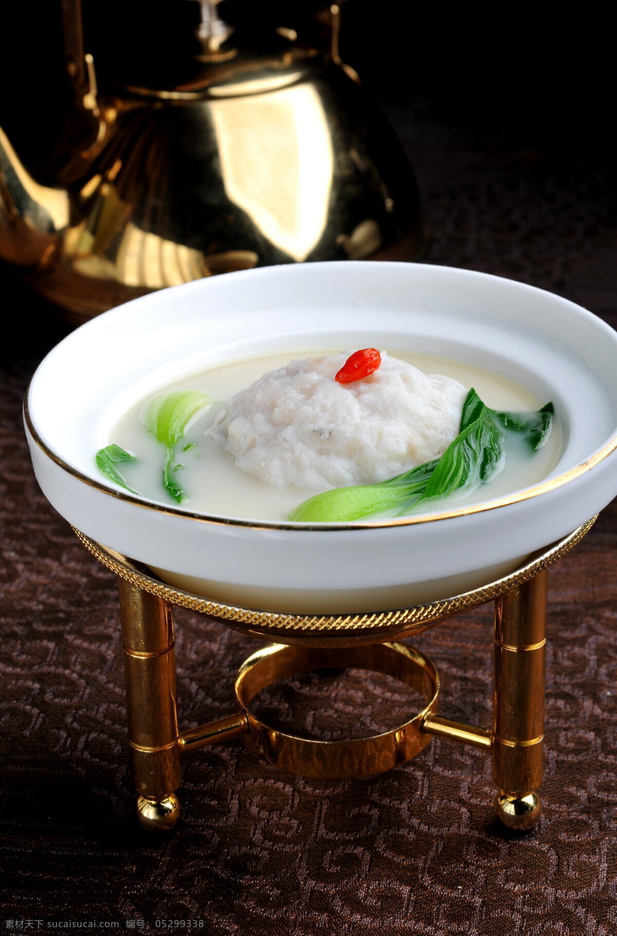 鱼 米 狮子头 餐饮美食 传统美食 鱼米狮子头 浓汤 淮扬菜 矢量图 日常生活