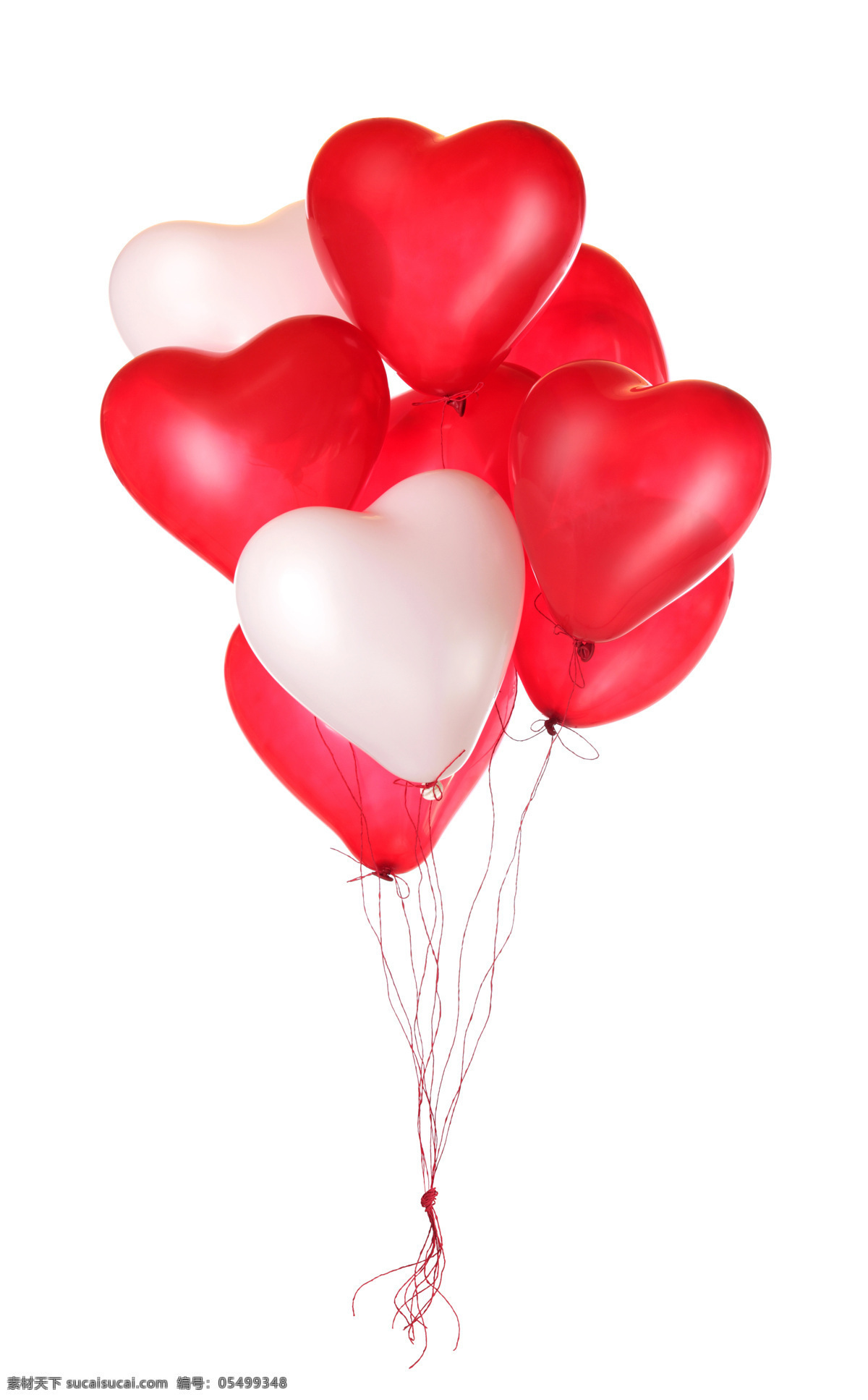 一串爱心气球 心形 桃心气球 爱心气球 情人节素材 情人节背景 其他类别 生活百科 白色