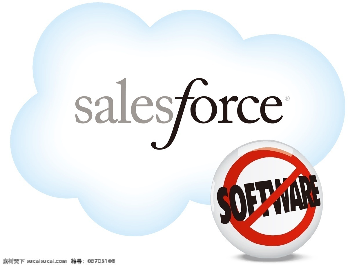 salesforce logo 标识标志图标 企业 标志 软件营销部队 国外机构 矢量 展板 部队党建展板