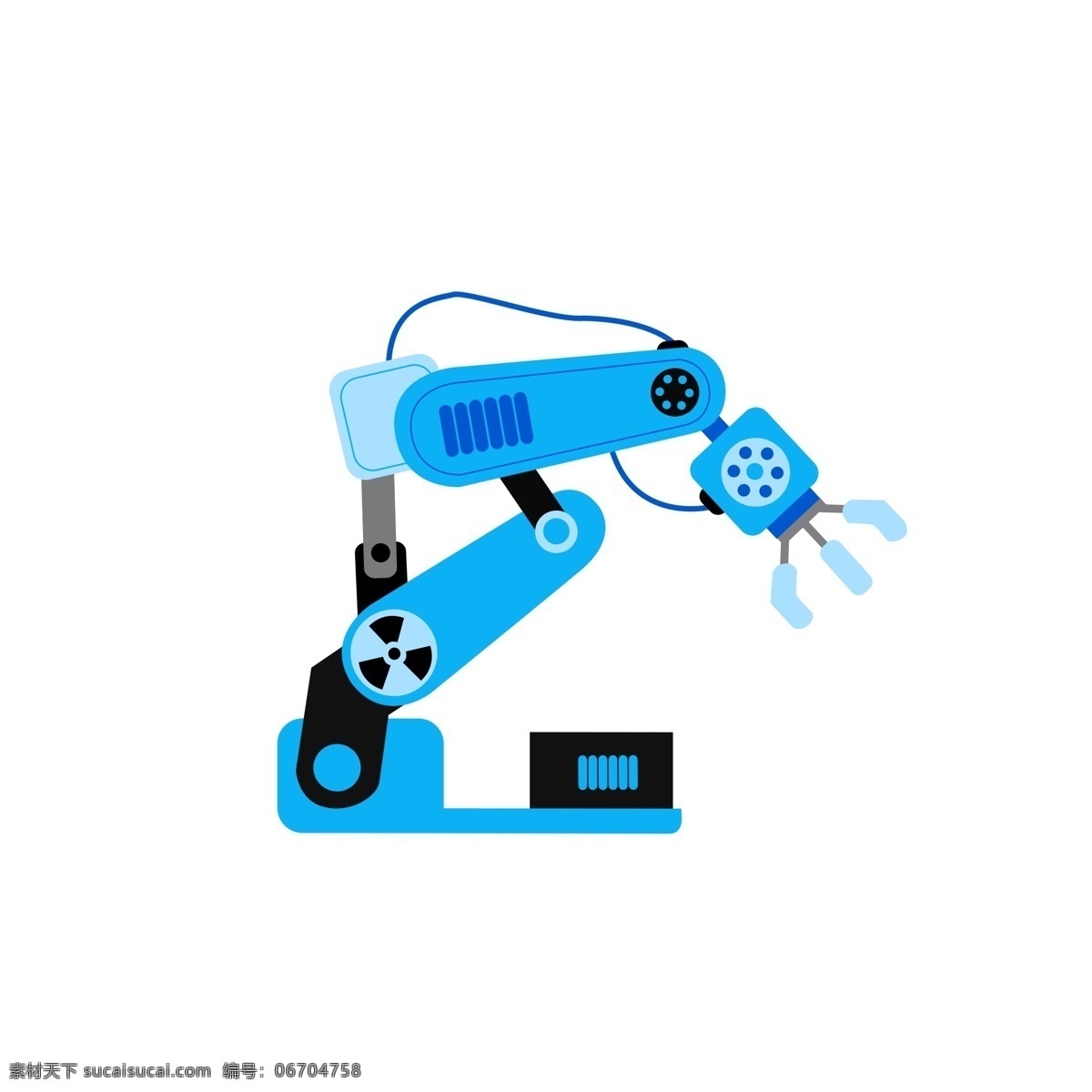 蓝色 科技 机械 人工智能 手臂 机器人 臂 机械臂 零件