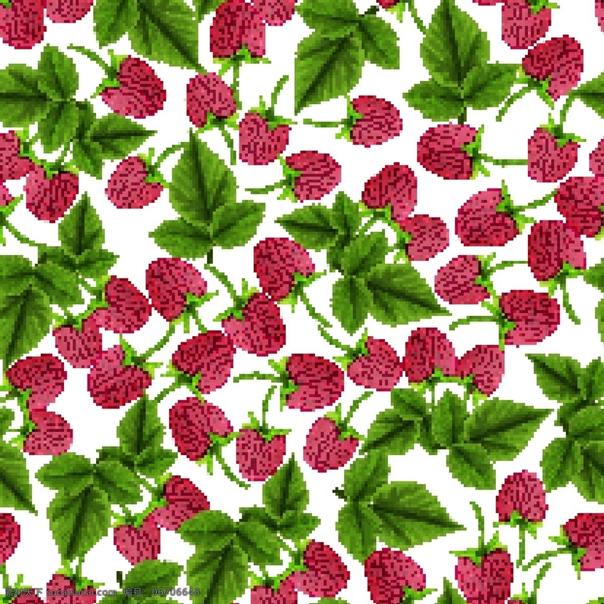 草莓底纹 水果 草莓 底纹 白色