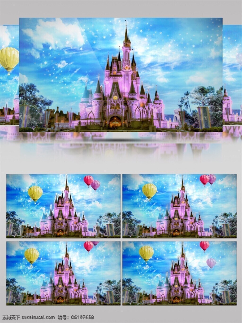 粉色 城堡 高清 视频 粉色房子 高质量 背景 美景动态背景 梦幻城堡 少女梦幻 特效 童话镇