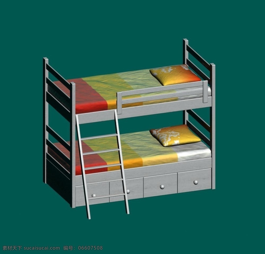 儿童 床 模型 带 贴图 儿童床 3d max 儿童床模型 上下铺床 室内 室内模型 3d设计模型 源文件