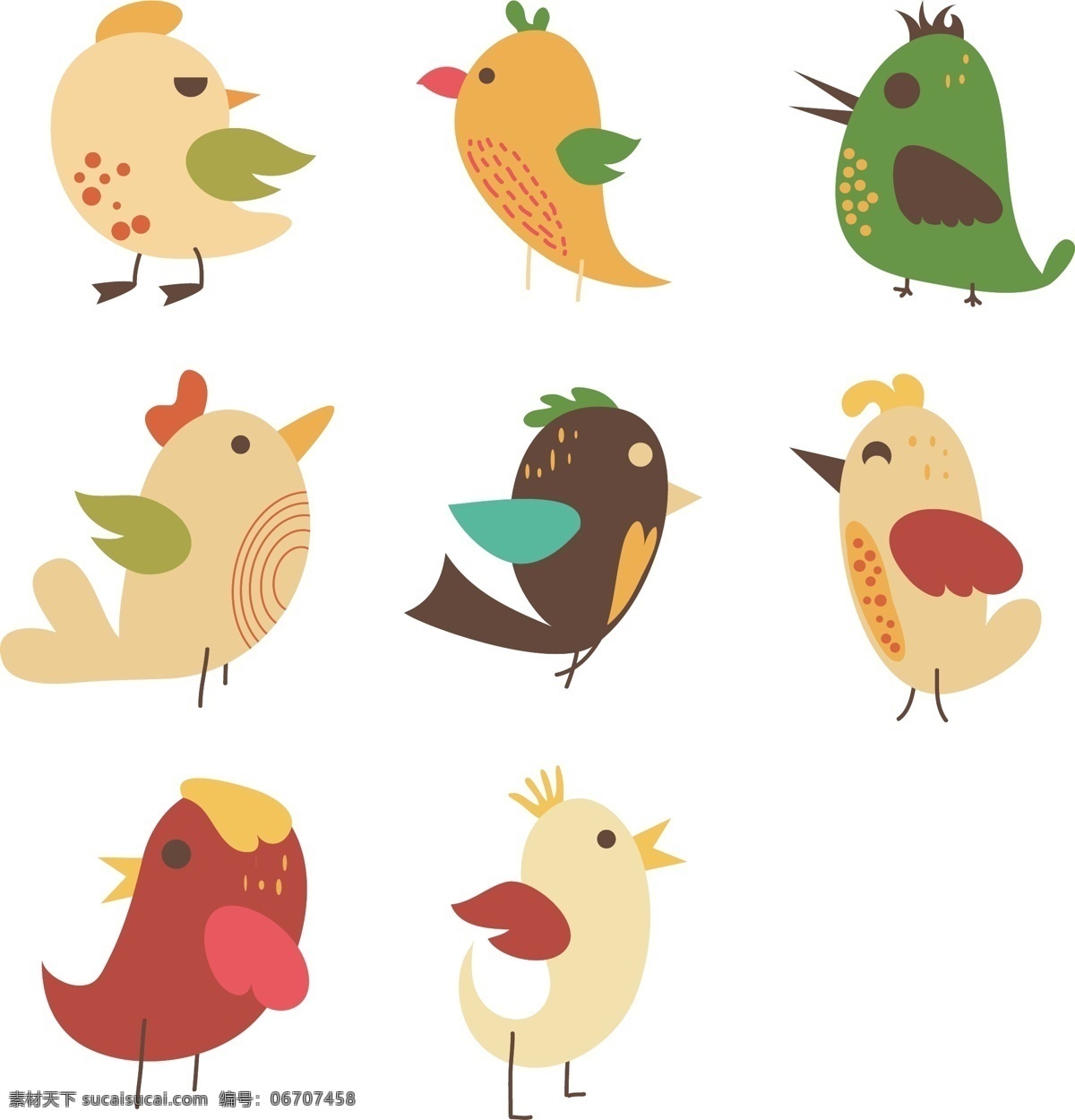 卡通 小鸟 可爱 元素 卡通小鸟 可爱小鸟 卡通动物 创意动物 装饰图案 动物图案 小鸟图案
