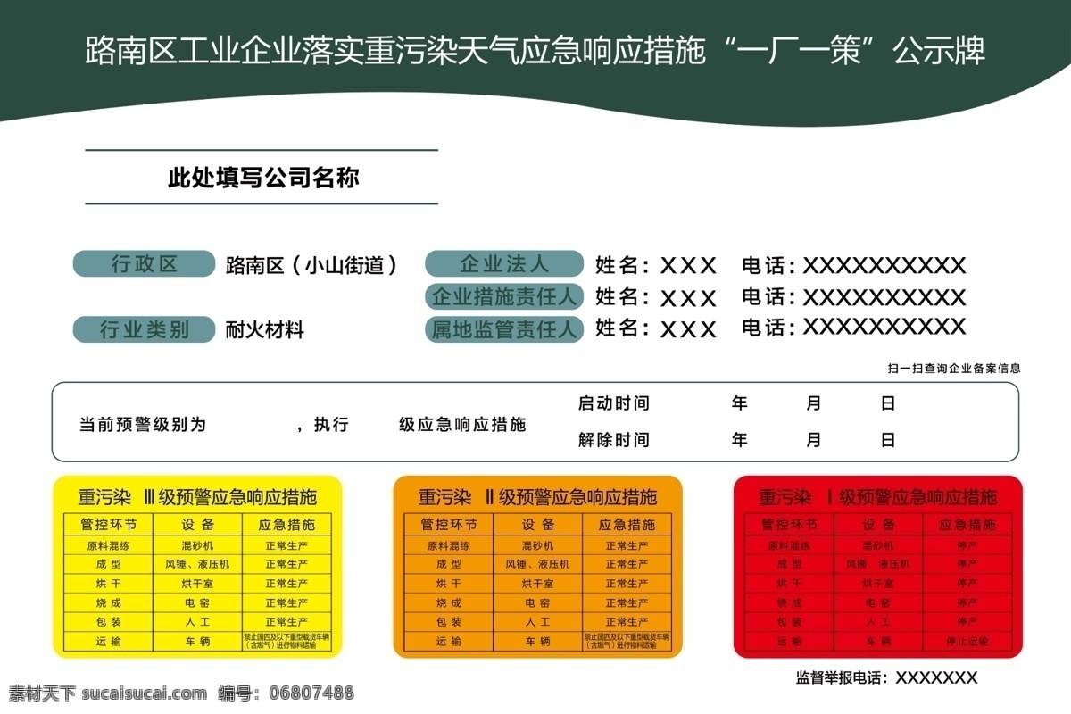 一厂一策图片 一厂一策 重污染天气 应急响应措施 工业企业污染 重污染 响应措施 企业污染措施 公层