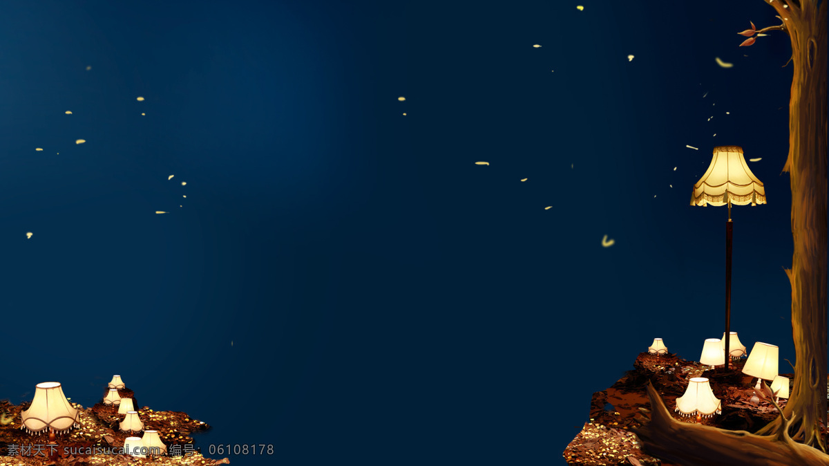 温馨 浪漫 团圆 星空 淘宝 banner 背景 夜晚 月饼 灯光 赏月 八月十五