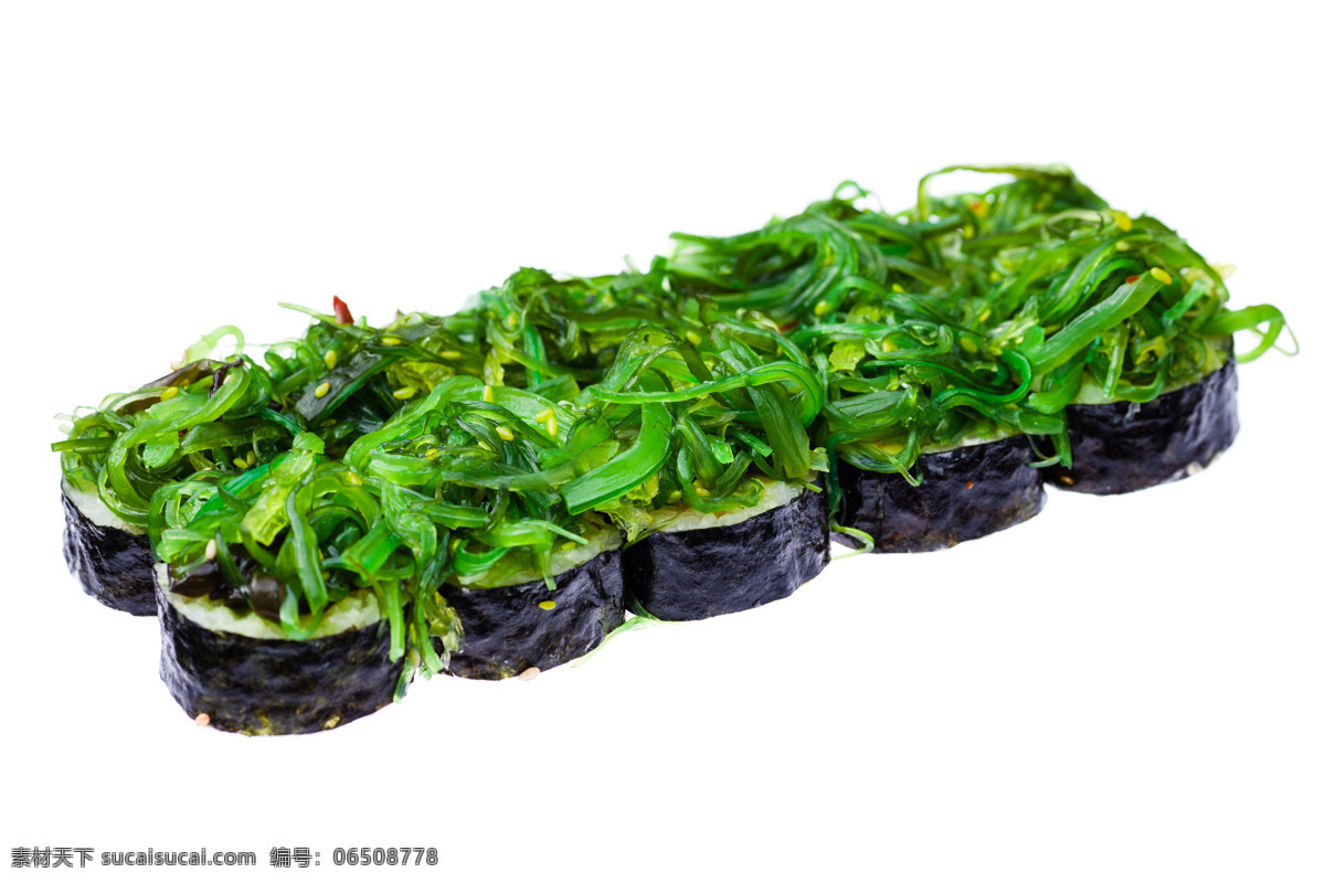 绿色 蔬菜 寿司 紫菜 日本寿司 日本美食 食材原料 餐饮美食 外国美食