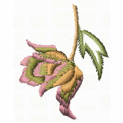 绣花免费下载 服装图案 花 色彩 绣花 植物 柳绿色 面料图库 服装设计 图案花型